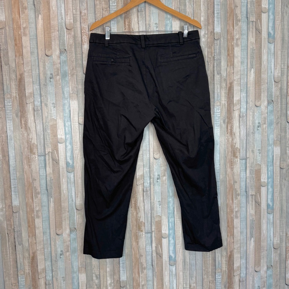 Lululemon Commission Pant Classic Swift Cotton Black Chino 34 x 27 Short Inseam